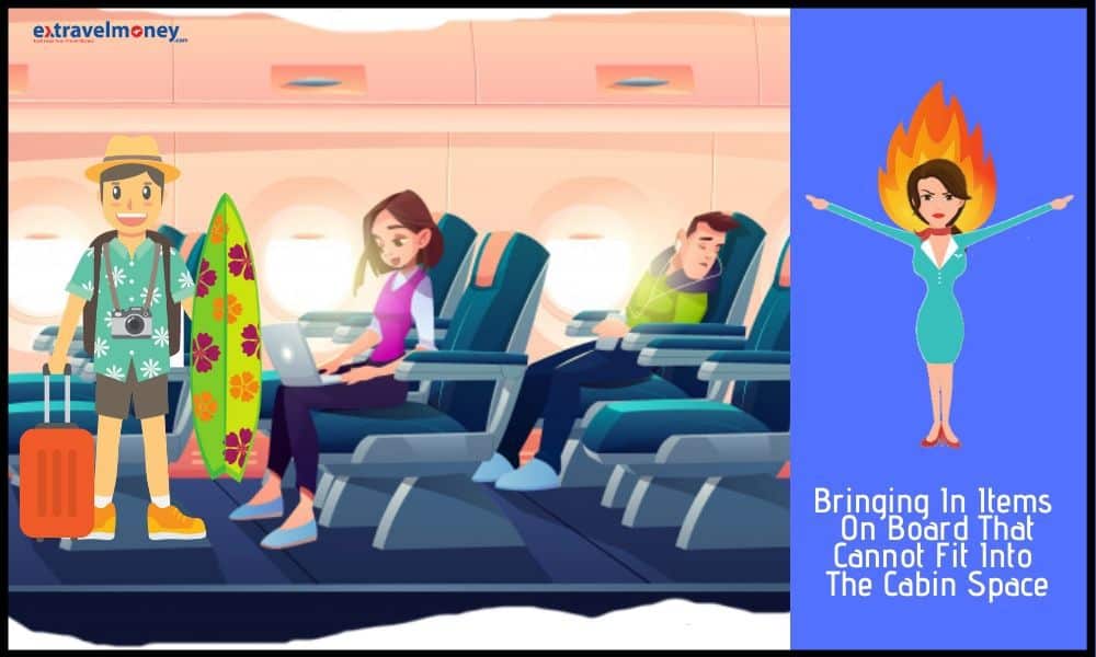 2 Things You Should Never Do In An Aeroplane Etiquette Bringing Items On Board Cannot Fit Cabin Space