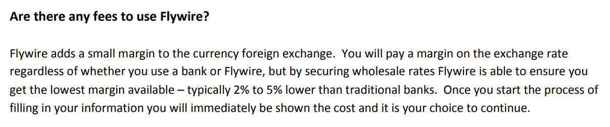 Flywire Fees claim