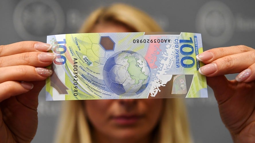 Russian Rubles Currency Notes