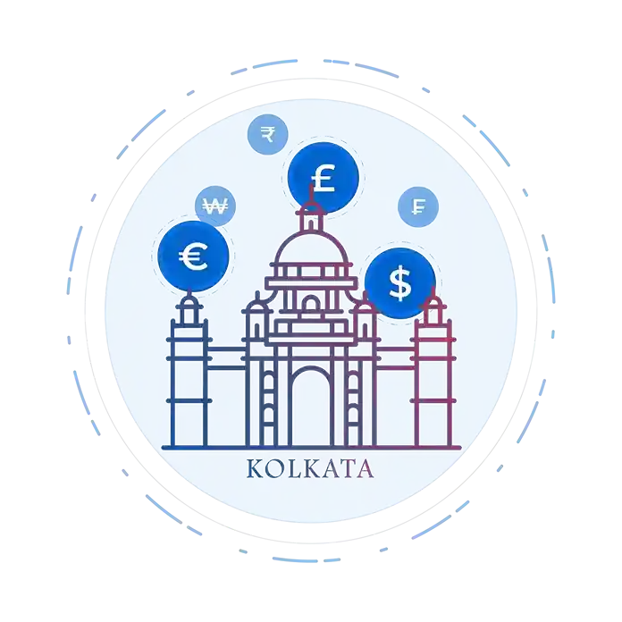 Forex in Kolkata  Depiction